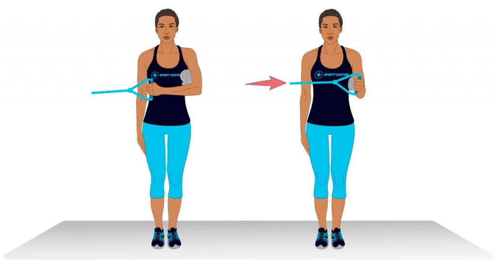 shoulder blade exercises with bands