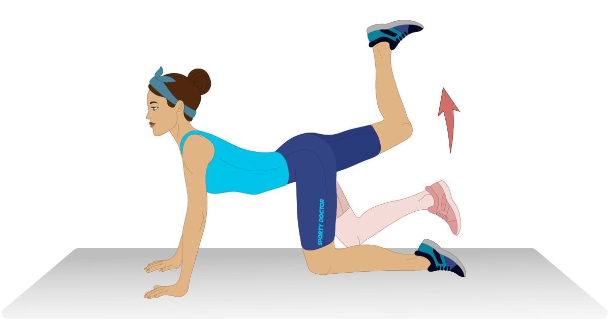 Standing Donkey Kick Exercise