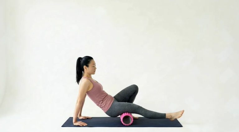 Hamstring Foam Roll exercise demonstration loop
