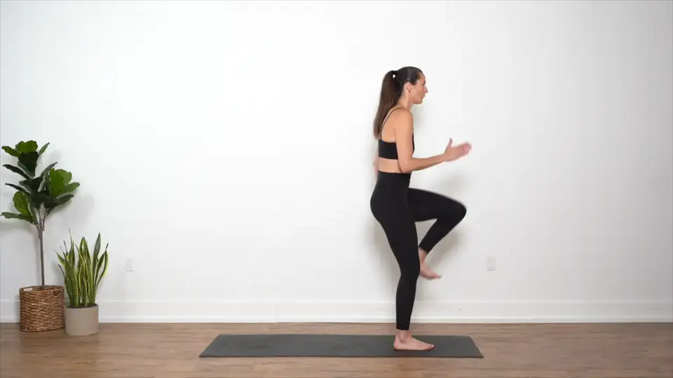 Reverse Lunge with Knee Drive exercise demonstration
