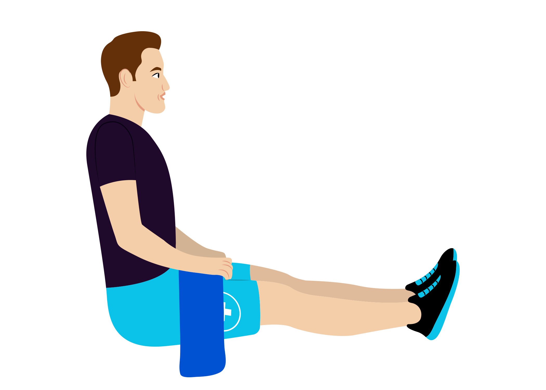 Seated Towel Calf Stretch Sporty Doctor Seated Towel Calf Stretch Sporty Doctor